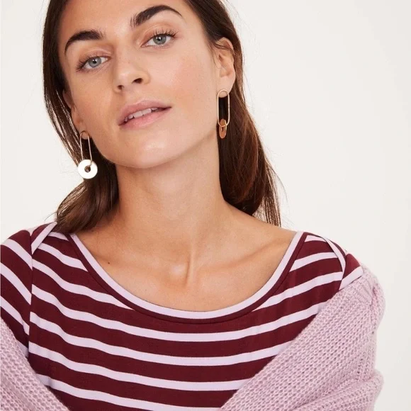 Lou & Grey Striped Signature Soft Sweater Dress - Picture 7 of 12